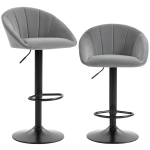 HOMCOM stool counter backs