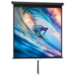 HOMCOM Projectiescherm 152 x 152 cm 85 inch 1:1 HD 4K Voor Thuisbioscoop & Presentaties