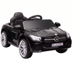 AIYAPLAY Coche Eléctrico para Niños Mercedes-Benz SL500 12V con Mando a Distancia 2,4G 2 Motores Suspensión Arranque Suave Negro
