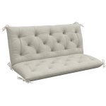 Outsunny Garden Bench Cushion, 2 Seater Swing Chair Cushion, Seat Pad with Ties for Indoor and Outdoor Use, 110 x 120 cm
