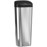 HOMCOM 50L Stainless Steel Sensor Bin - Silver Tone