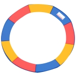 HOMCOM Coussin de protection pour trampoline de remplacement Ø 305 cm résistant aux rayons UV, anti déchirure multicolore
