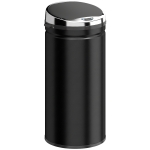 HOMCOM 42L Automatic Motion Sensor Rubbish Bin with Fingerprint Resistant, Stainless Steel, Black
