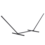Outsunny Hängemattengestell für Hängematten Hängemattenständer mit Haken für Hängematte 330-360 cm Garten Strand Metall 360 x 92 x 112 cm bis 120 kg