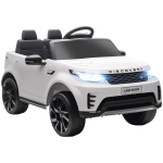 AIYAPLAY Mașină Electrică pentru Copii cu Licență Land Rover, Faruri LED, Claxon și Telecomandă, 105x68.5x58 cm, Albă