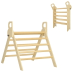 AIYAPLAY Escalada para Niños de 18-48 Meses para Cultivar Habilidades de Equilibrio y Coordinación 82x66x71 cm Natural