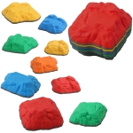 AIYAPLAY 9 antislip balansstenen voor binnen en buiten, bevordert coördinatie, voor kinderen van 3-8 jaar, kleurrijk