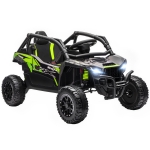 AIYAPLAY Carro Elétrico para Crianças 12V Kawasaki Teryx KRX 1000 com 2 Motores Faróis e USB 100x64x56 cm Preto