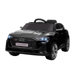 HOMCOM Carro Elétrico Audi E-Tron 12V com Faróis Buzina Música MP3 TF USB e Abertura da Porta 3-8km/h 108x60x47 cm Preto