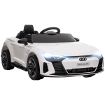HOMCOM Audi Licensed 12V Kids Electric Ride-On, with Remote Control, Suspension System, Lights, Music, Motor - White