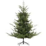 HOMCOM Weihnachtsbaum, Kunsttanne, realistisches Aussehen, schneller Aufbau, Kunststoff, Grün, 100 x 100 x 150cm