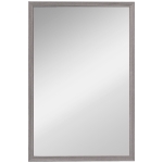 HOMCOM Wall Bathroom Mirror, 40 x 60 cm Wall-Mounted Mirror for Living Room, Bedroom, Hallway, Grey