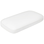 HOMCOM Almohada Viscoelástica 81x40 cm de Espuma Viscoelástica con Diseño Ergonómico para Dormir de Lado y Boca Arriba Crema