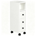 kleankin Slimline Bathroom Storage Cabinet - White
