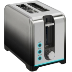 HOMCOM 2 Slice Toaster with 7 Browning Levels, Reheat, Defrost and Cancel Functions