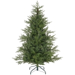 HOMCOM Weihnachtsbaum 150 cm, realistisches Aussehen, Schnellaufbau, inkl. Ständer, feuersicherer Kunststoff