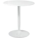 HOMCOM 75H x Φ70cm Two-Person Minimalistic Dining Table - White