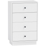 HOMCOM Dressoir Sideboard met 4 Laden, Houten Opbergkast in Moderne Stijl, 47 x 29 x 75 cm Wit