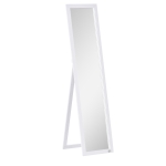 HOMCOM Volledige Lichaamsspiegel, Vrijstaand of Wandmontage, MDF-Frame, 37 x 37 x 154 cm, Wit