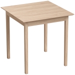 HOMCOM Küchentisch Esstisch Quadratischer Tisch, modernes Design, 75 cm x 75 cm x 76 cm, Naturholz