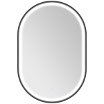 HOMCOM Miroir salle de bain éclairage LED 50x70cm, miroir lumineux salle de bain mural interrupteur tactile, lumière 3 couleurs