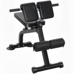 SPORTNOW Banc de Musculation Pliable avec Hauteur et Inclinaison Réglables pour Entraînement Dos Bras, 96,6x68x69-110cm, Noir