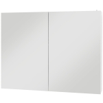 kleankin Bathroom Mirror Cabinet with Light, Bathroom Storage Cupboard with Adjustable Shelf, USB Powered, 90x15x70cm, White