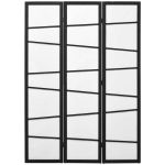 HOMCOM Wooden Folding Privacy Screen, 3 Panel Room Divider for Bedroom, White