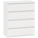 HOMCOM Chest of Four Drawers - White