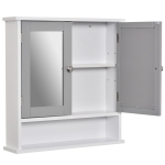 kleankin Bathroom Wall Storage Cabinet - Grey