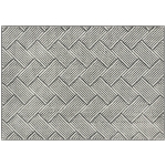 HOMCOM Tapis salon 200 x 140 cm poils courts lavable en machine hypoallergénique pour salon, chambre à coucher, bureau, gris