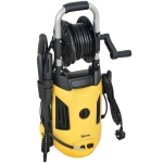 Outsunny 1800W High Pressure Washer, 150 Bar Pressure, 420 L/h Flow, Portable Power Washer Jet Wash Cleaner with Adjustable Nozzle, 6M Hose, Hose Reel, Steel Handle for Home Patio Car Driveway, Yellow