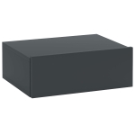 HOMCOM Noptieră Suspendată Modernă cu Sertar, din Lemn, 40x30x15 cm, Negru
