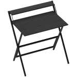 HOMCOM 81.5 cm Folding Computer Desk with Monitor Shelf - Black