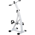 HOMCOM Pedaltrainer für Senioren extra Leise Mini Heimtrainer mit LCD Display Befestigungsband Arm- und Beintrainer Bewegungstrainer Tischfahrrad Mini Bike Fitnessgerät für Zuhause Büro
