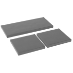 Outsunny Outdoor Seat Cushion Pads for Rattan Furniture, 3 PCs Garden Furniture Cushions, Dark Grey