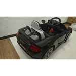 AIYAPLAY Voiture Électrique Enfants Licence Porsche Carrera GT 12 V Télécommande 2,4 G 2 Moteurs Suspension Démarrage en Douceur Noir