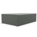 Outsunny Outdoor Garden Furniture Cover Waterproof, Anti-UV 600D Heavy Duty Oxford Fabric Patio Furniture Cover for Rectangular Sofa Table Set, Dark Grey, 245 x 165 x 66 cm