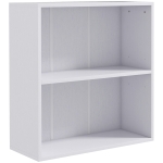 HOMCOM Estante Prateleira de Arrumação com 2 Compartimentos e Prateleira Ajustável 60x24x63 cm Branco