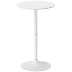 HOMCOM Bartisch Stehtisch, Tisch für 2 Personen, 60 x 60 x 102 cm, Weiß