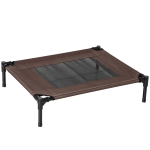 PawHut Lit pour chien chat lit de camp grand confort sur pieds tissu oxford textilène micro-perforé