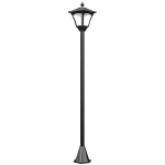 Outsunny Solar Gartenlaterne LED 30 Lumen Solarlampe Erdspieß 120 cm Schwarz