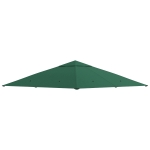 Outsunny Ersatzdach für Gartenpavillon, 8 Wasserabflusslöcher, einfache Montage, Polyester, grün, 2,98 x 2,98 m