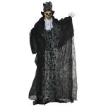 Outsunny Halloween-Dekoration Gespenst Bräutigam mit Spezialeffekten und Soundfunktion 115 cm x 65 cm x 189 cm