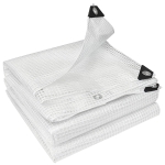 Outsunny Telone Impermeabile 4x6m, Robusto PE 140GSM, Resistente agli Strappi