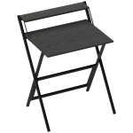 HOMCOM 70 cm Folding Computer Desk with Monitor Shelf - Black