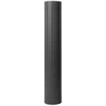 Outsunny 2Pcs Plastic Privacy Screening Fence, 1m x 3 m Waterproof Windbreak Fence, Dark Grey