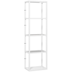 HOMCOM Four-Shelf Floor Lamp - White