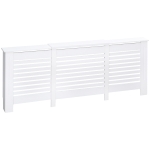 HOMCOM Heizkörperverkleidung Heizkörperabdeckung, MDF, einstellbar zwischen 140 und 202, 202 cm x 19 cm x 82,5 cm, Weiß