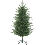 HOMCOM Árvore de Natal Artificial 150 cm com 1186 Ramos Densos Suporte Metálico Dobrável para Interior Verde